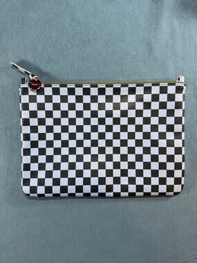 Green/Light Blue Clare V. Flat Clutch w/Tabs - NWOT